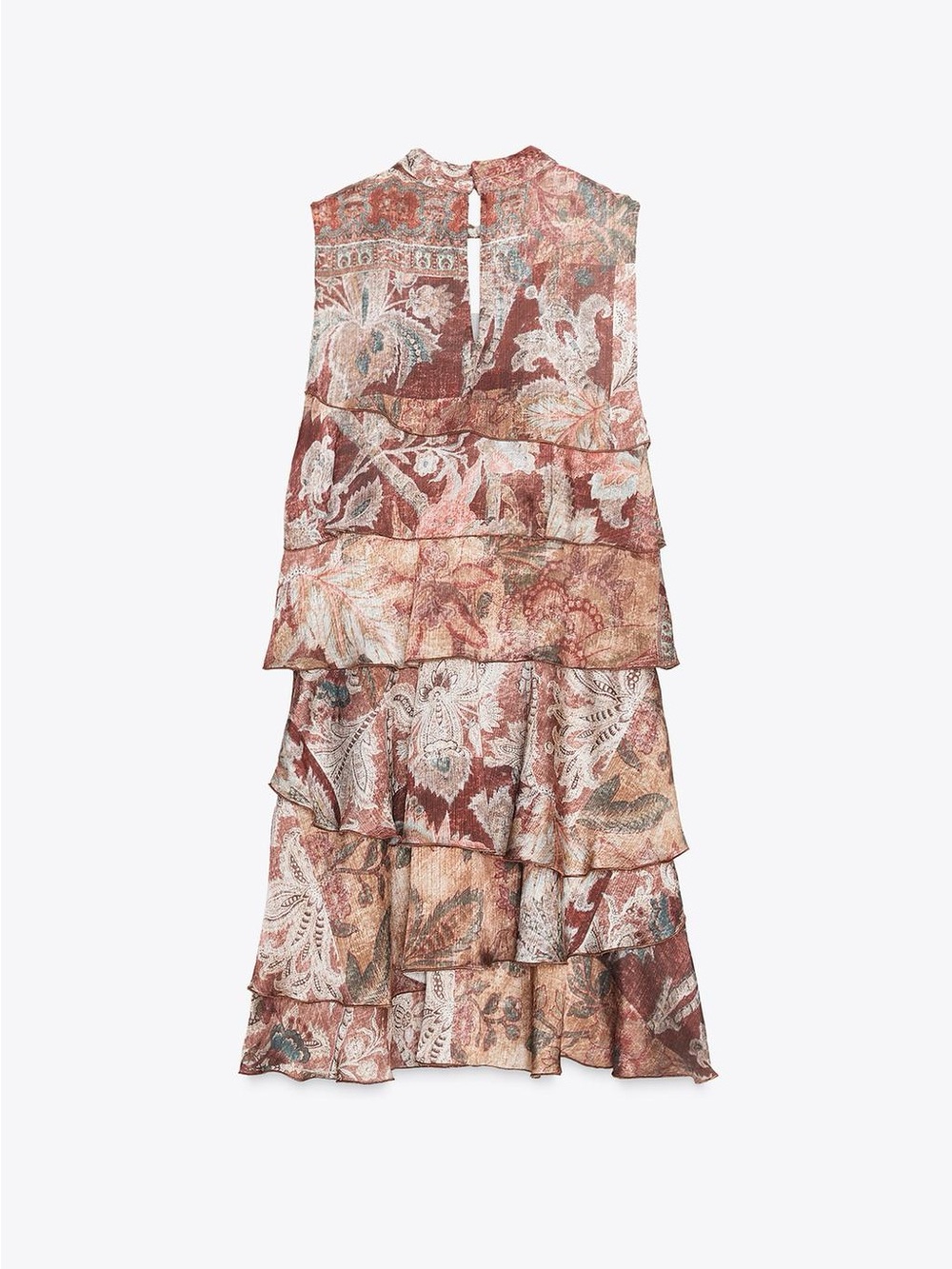Zara Ruffled Printed Mini Dress - Picture 9 of 12